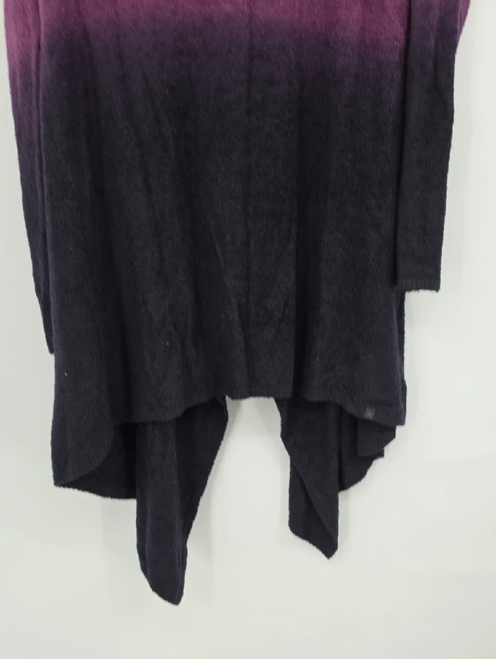 Barefoot Dreams Purple to Black Ombre Plush Open-Front Cardigan Size L/XL